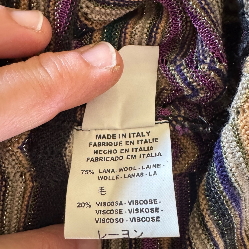 MISSONI Dress Vintage Made in Italy Sz 2 - Picture 13 of 14